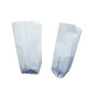 Sacchetti - carta kraft - 20 x 40 cm - soffietti laterali 11 cm - bianco - Favorit - conf. 100 pezzi