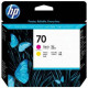Testina  di   stampa  HP  70,  magenta  e  giallo
