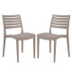 Sedia Firenze - 49 x 51 x 80 cm - polipropilene - juta - Grandsoleil - conf. 2 pezzi