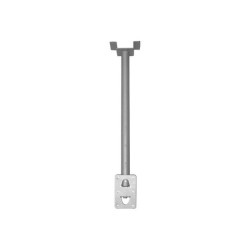 SOPAR Pallas 23120 - Componente di montaggio (montaggio a soffitto) - per pannello piatto - metallo - argento - dimensione sche