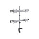 SOPAR Plano Desk 23-1010 Q - Kit montaggio (montaggio su scrivania) - per 4 monitor - Alluminio - argento - dimensione schermo: