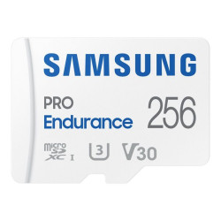 Samsung PRO Endurance MB-MJ256KA - Scheda di memoria flash (adattatore da microSDXC a SD in dotazione) - 256 GB - Video Class V
