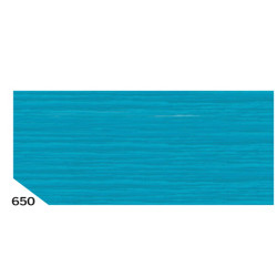 Carta crespa - 50 x 250 cm - 48 gr - turchese 650 - Rex Sadoch - conf.10 rotoli