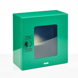 Teca da Interno SixCase per Defibrillatori Universale con Allarme colore Verde DAE