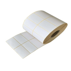 Etichette per trasferimento termico diretto - adesivo removibile - 2 piste - 50 x 30 mm - Printex - rotolo da 5000 pezzi