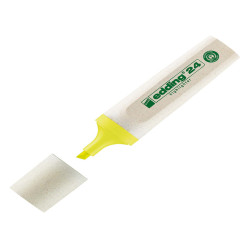 Evidenziatore 24 EcoLine - punta scalpello - da 2 a 5 mm  - giallo - Edding