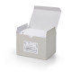 Scatola 100 biglietti + 100 buste - Lutto - bianco - 9 x 14 cm - Rex Sadoch