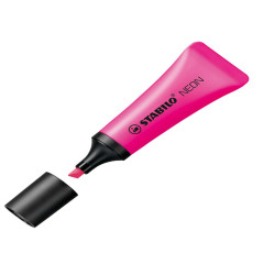 Evidenziatore stabilo Neon - punta a scalpello - tratto da 2,0-5,0mm - colore fucsia - Stabilo