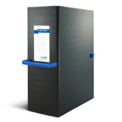 Scatola archivio Big Next - dorso 12 cm - 25 x 35 cm - nero/blu - Sei Rota