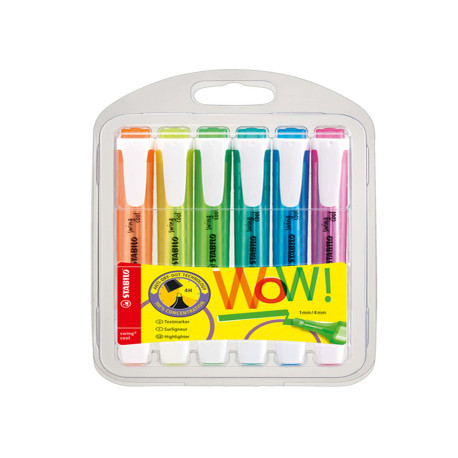 Evidenziatore Swing Cool Fluo - colori assortiti - Stabilo - conf. 6 pezzi