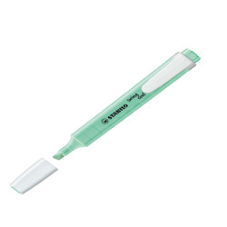 Evidenziatore Swing Cool pastel - punta a scalpello - tratto 1 - 4 mm - verde menta 116 - Stabilo