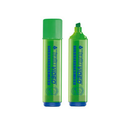 Evidenziatore Tratto Video  - punta a scalpello - tratto da 1,0mm-5,0mm - verde - Tratto