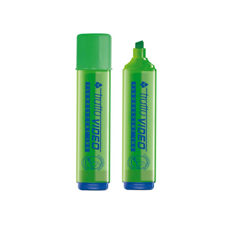 Evidenziatore Tratto Video  - punta a scalpello - tratto da 1,0mm-5,0mm - verde - Tratto