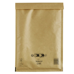 Busta imbottita Mail Lite Gold - A (11 x 16 cm) - avana - Sealed Air - conf. risparmio 100 pezzi