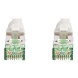 DIGITUS - Cavo patch - RJ-45 (M) a RJ-45 (M) - 1 m - SFTP - CAT 8.1 - IEEE 802.3 - senza alogeni, stampato - grigio