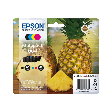 Epson 604 Multipack - Confezione da 4 - nero, giallo, ciano, magenta - originale - blister con radiofrequenza / allarme acustic