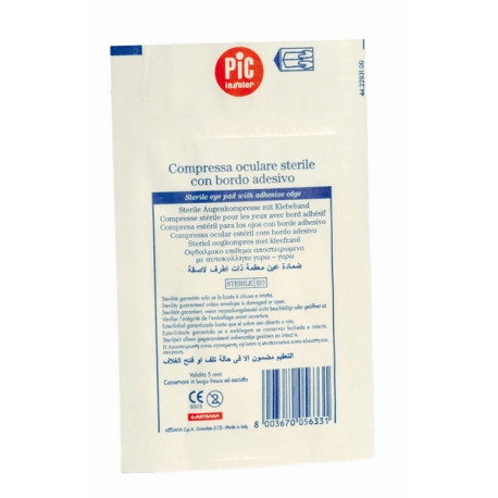 Garza Oculare Sterile Adesiva Cm 9,5 x 6,5