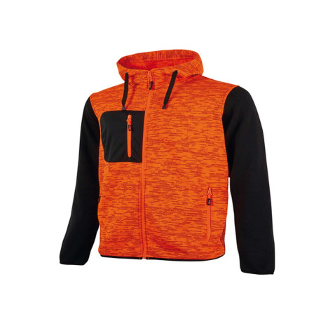 Felpa da lavoro Rainbow - taglia XL - arancione fluo - U-Power