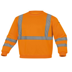 Felpa sportiva Astral - alta visibilità - tg. L - arancio fluo - Deltaplus