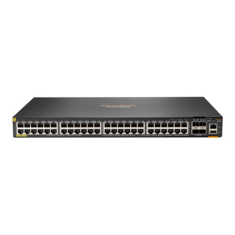 HPE Aruba Networking CX 6200F 48G Class 4 PoE 4SFP 370W Switch - Switch - Distanza max per realizzazione dello stack 10 km - L3