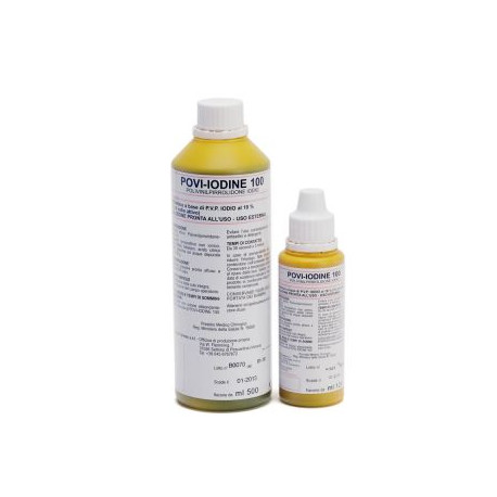 Iodopovidone Flacone ml 500 da utilizzare come antisettico, antibatterico, microbiocida