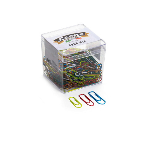 Fermagli - colori e misure assortite - 125 gr - metallo - Leone