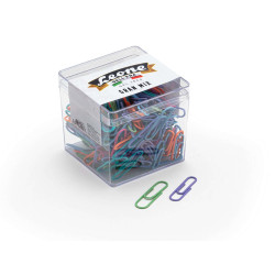 Fermagli - colori e misure assortite - 125 gr - PVC - Leone