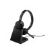 Jabra Evolve 65 TE Stereo - Cuffie con microfono - over ear - Bluetooth - senza fili - USB-A tramite adattatore Bluetooth - iso