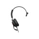 Jabra Evolve2 40 MS Mono - Cuffie con microfono - on-ear - convertibile - cablato - USB-C - isolamento dal rumore - Certificato