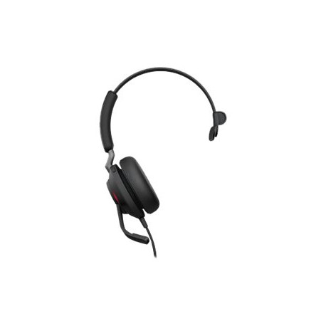 Jabra Evolve2 40 MS Mono - Cuffie con microfono - on-ear - convertibile - cablato - USB-C - isolamento dal rumore - Certificato