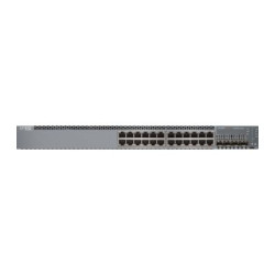 Juniper Networks EX Series EX2300-24P - Switch - L3 - gestito - 24 x 10/100/1000 (PoE+) + 4 x Gigabit SFP / 10 Gigabit SFP+ - d