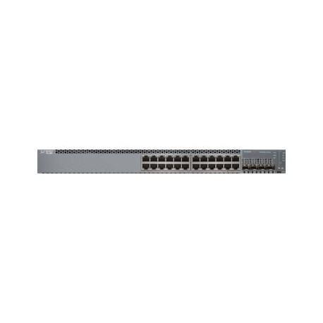 Juniper Networks EX Series EX2300-24P - Switch - L3 - gestito - 24 x 10/100/1000 (PoE+) + 4 x Gigabit SFP / 10 Gigabit SFP+ - d