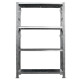 Kit scaffale industriale - 4 ripiani - 120 x 50 x 200 cm - acciaio - Tecnotelai