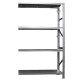 Kit scaffale industriale - modulo estensione - 4 ripiani - 120 x 50 x 200 cm - acciaio - Tecnotelai