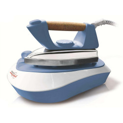 Ferro da stiro Pratica - a caldaia - 23x15x32 cm - 2000 W - 220/240 V -  bianco/azzurro - Melchioni family