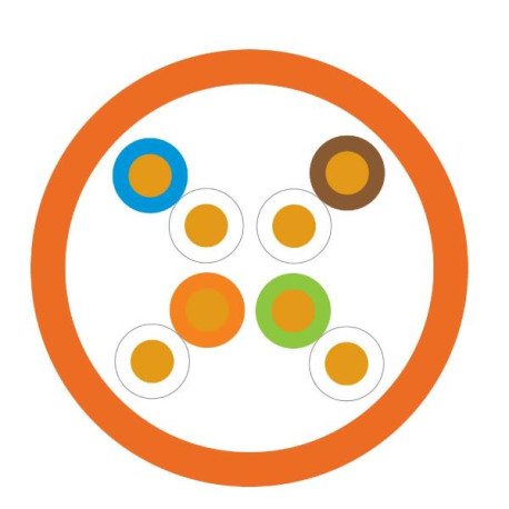 Leviton CAVO UUTP CAT.6 B2CA ARANCIO