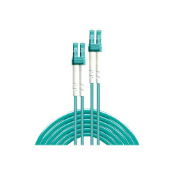 Lindy - Cavo patch - LC multi-mode (M) a LC multi-mode (M) - 3 m - fibra ottica - duplex - 50 / 125 micron - OM3 - senza alogen