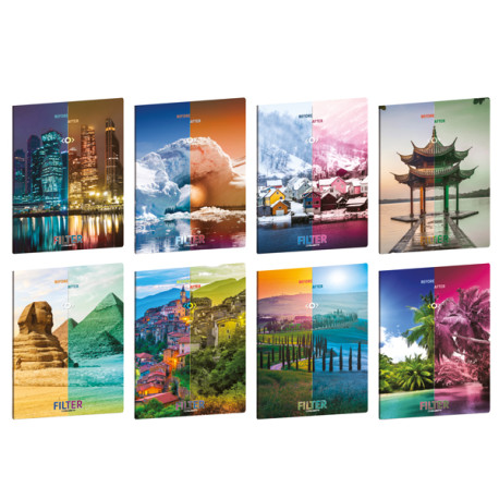 Maxiquaderno Maxi Filter - A4 - 1 rigo c/margine - 21 fogli - 80 gr - Blasetti