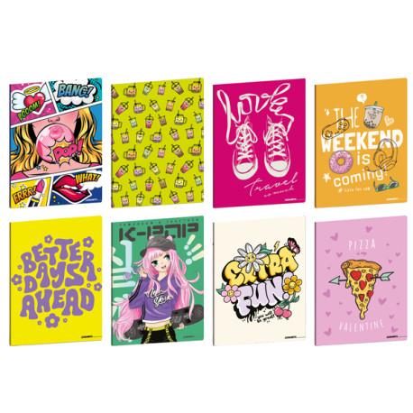 Maxiquaderno Teen Girl - A4 - 1 rigo - 21 fogli - 80 gr - Blasetti