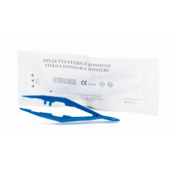 Pinzetta Sterile in polipropilene, centimetri 11, pinza in plastica