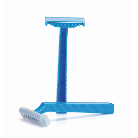 Rasoio per tricotomia monolama acciaio e teflon, facilita l'applicazione di bendaggi o medicazioni