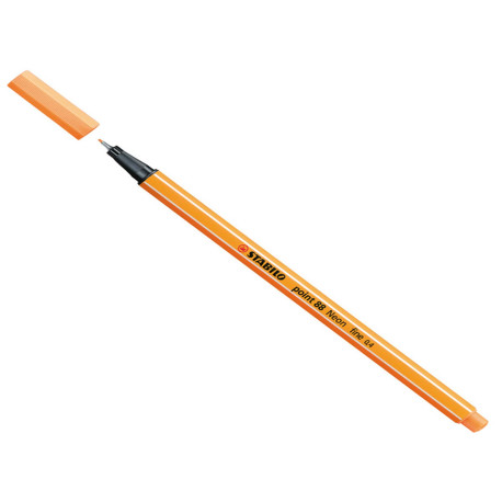 Fineliner Point 88 - tratto 0,4mm - arancio neon 054 - Stabilo
