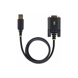 StarTech.com 6.6ft (2m) USB to Serial Adapter Cable, COM Retention, RS232 - Cavo USB / seriale - USB (M) a DB-9 (M) avvitabile 