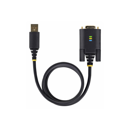 StarTech.com 6.6ft/2m USB to Null Modem Serial Adapter Cable, FTDI, RS232 - Cavo USB / seriale - USB (M) a DB-9 (M) - 2 m - ner