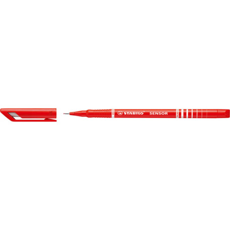 Fineliner Stabilo Sensor - tratto 0,3mm - rosso - Stabilo