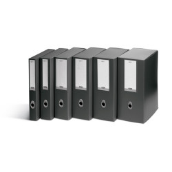 Scatola progetto Plus Vip - 34,5 x 24,5 cm - dorso 4 cm - grigio antracite - Fellowes