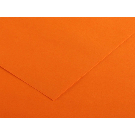 Foglio Colorline - 70x100 cm - 220 gr - arancione - Canson