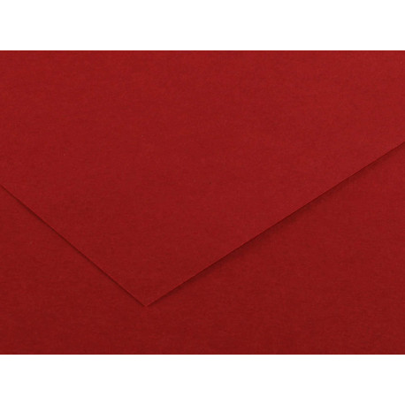 Foglio Colorline - 70x100 cm - 220 gr - rosso granata - Canson