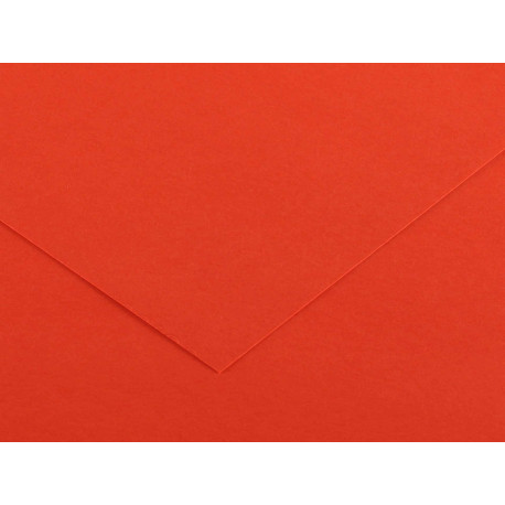Foglio Colorline - 70x100 cm - 220 gr - rosso vivo - Canson