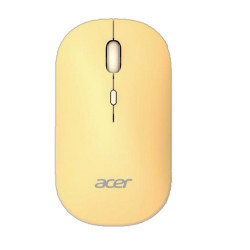 Acer AMR130, Ambidestro, RF senza fili + Bluetooth, 1600 DPI, Giallo